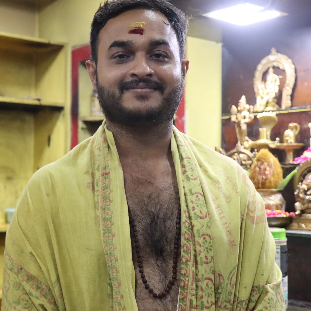 Sri Krishna  - Vedic Priest at Aadhesh Temple