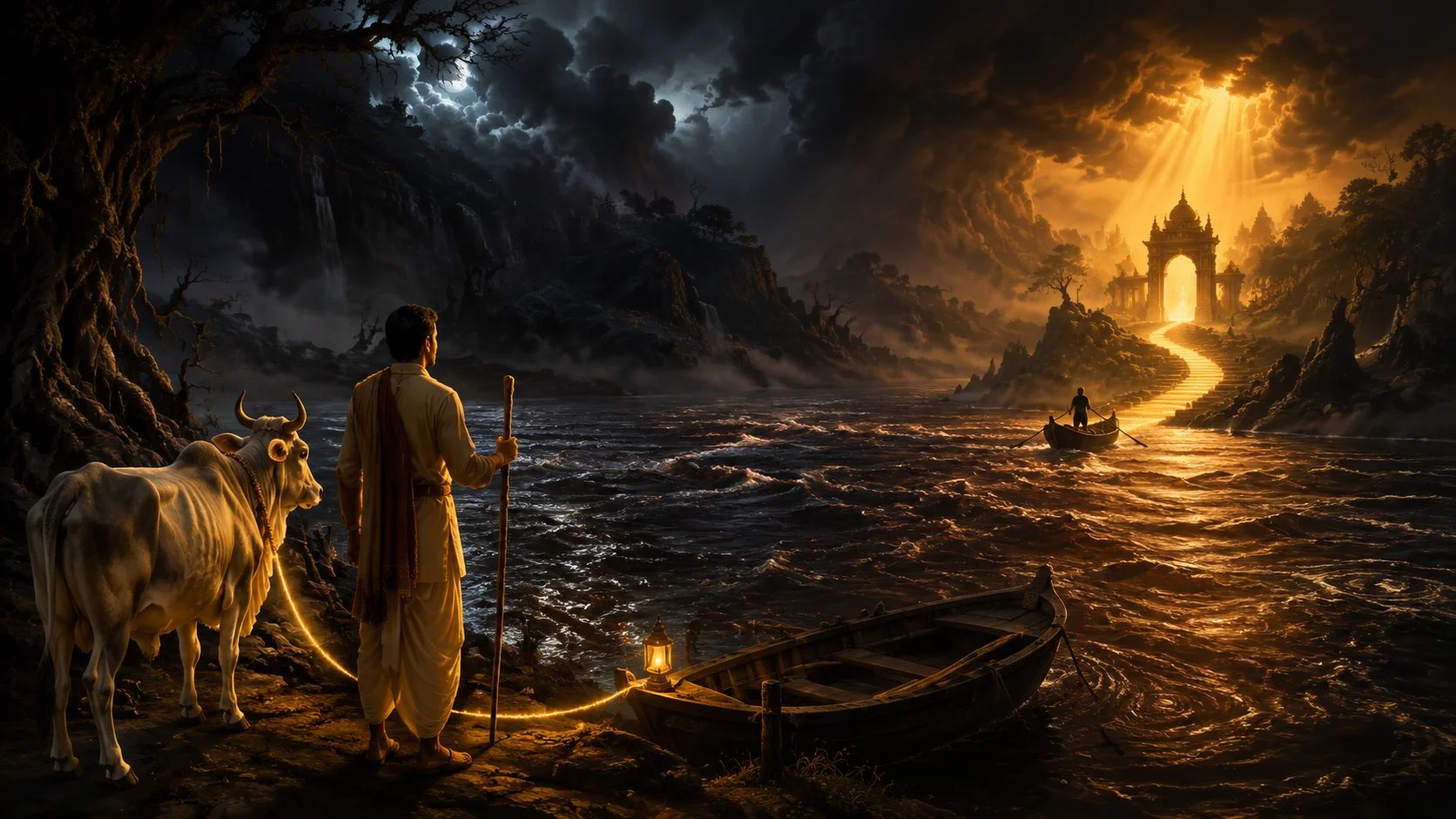 Vaitarani Naraka - The Turbulent Boundary River